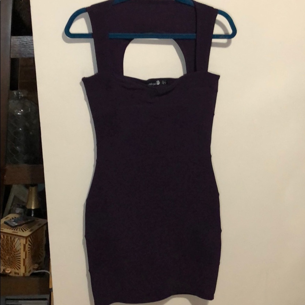 Boohoo-Purple bodycon dress